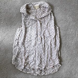 Cloth and Stone Polka Dot Top